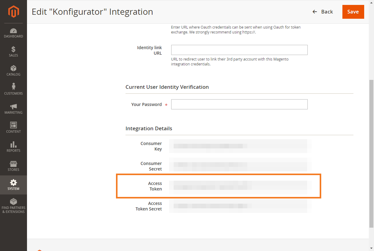 Magento Access-Token